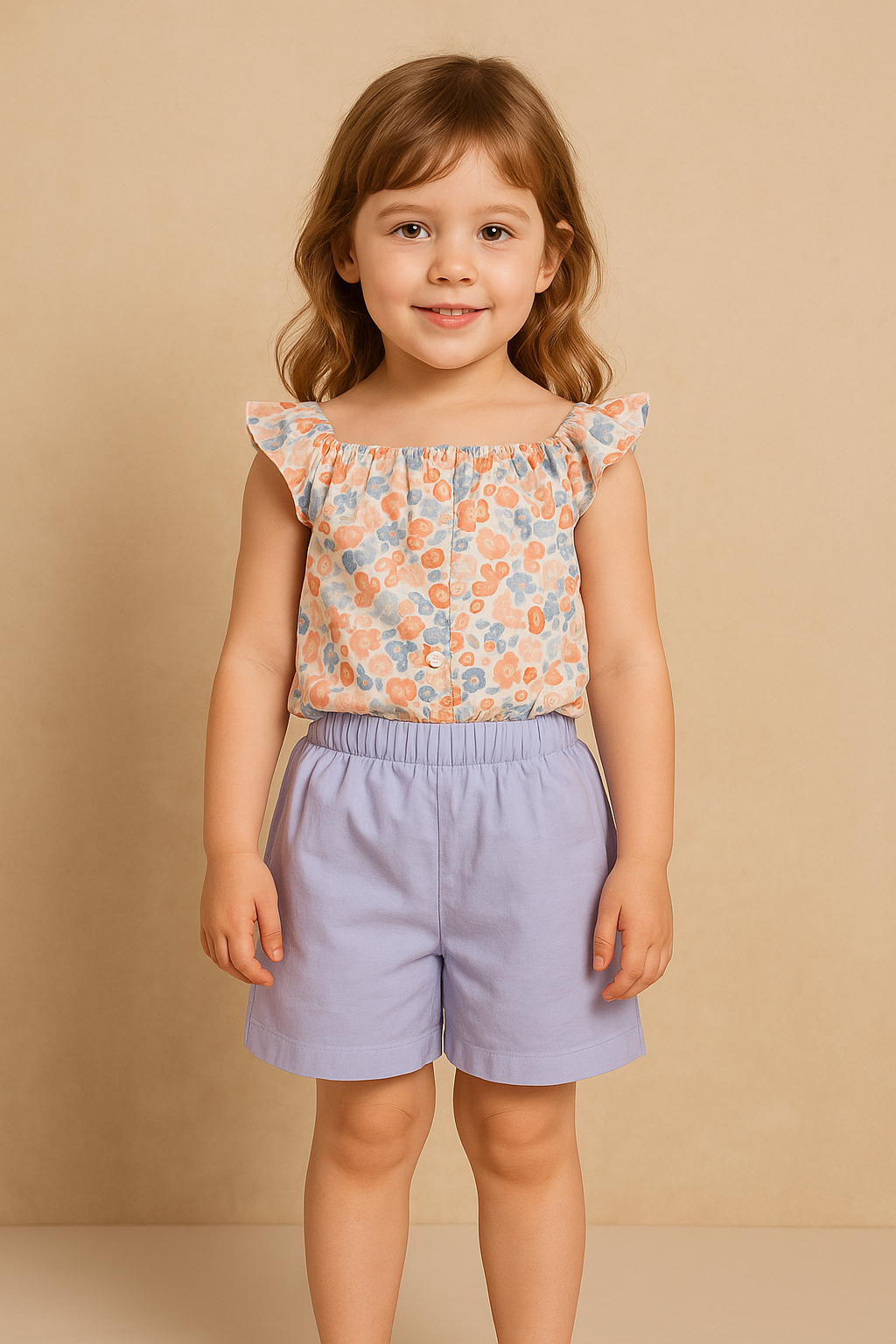 بلوزه +شورت بناتى G448 ميلون 3Y-7Y