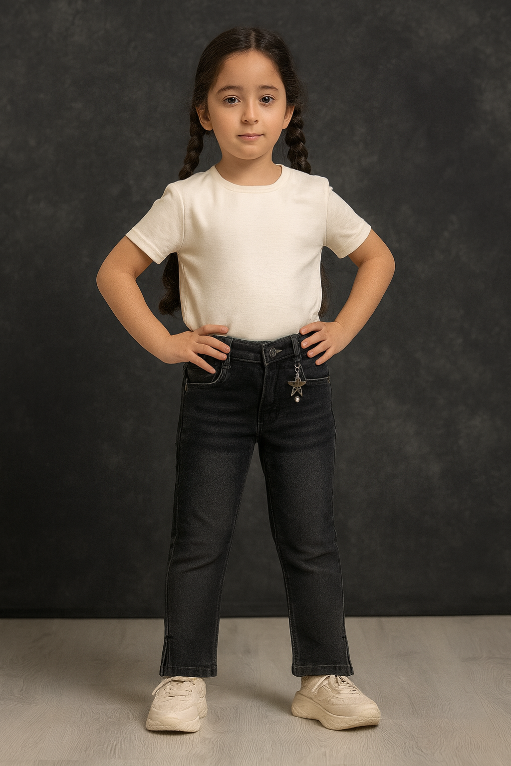 بنطلون بناتى جينز 2204 AMB