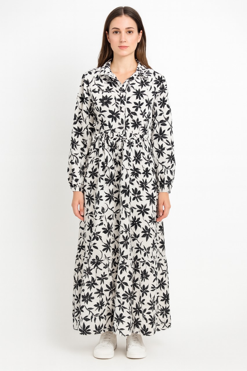 فستان مشجر 570 JUST ME