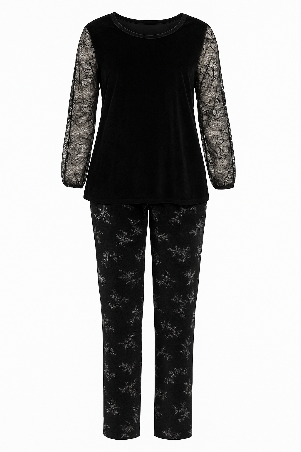 بيجامه هايدى بلوزه+بنطلون HW25-011 سو