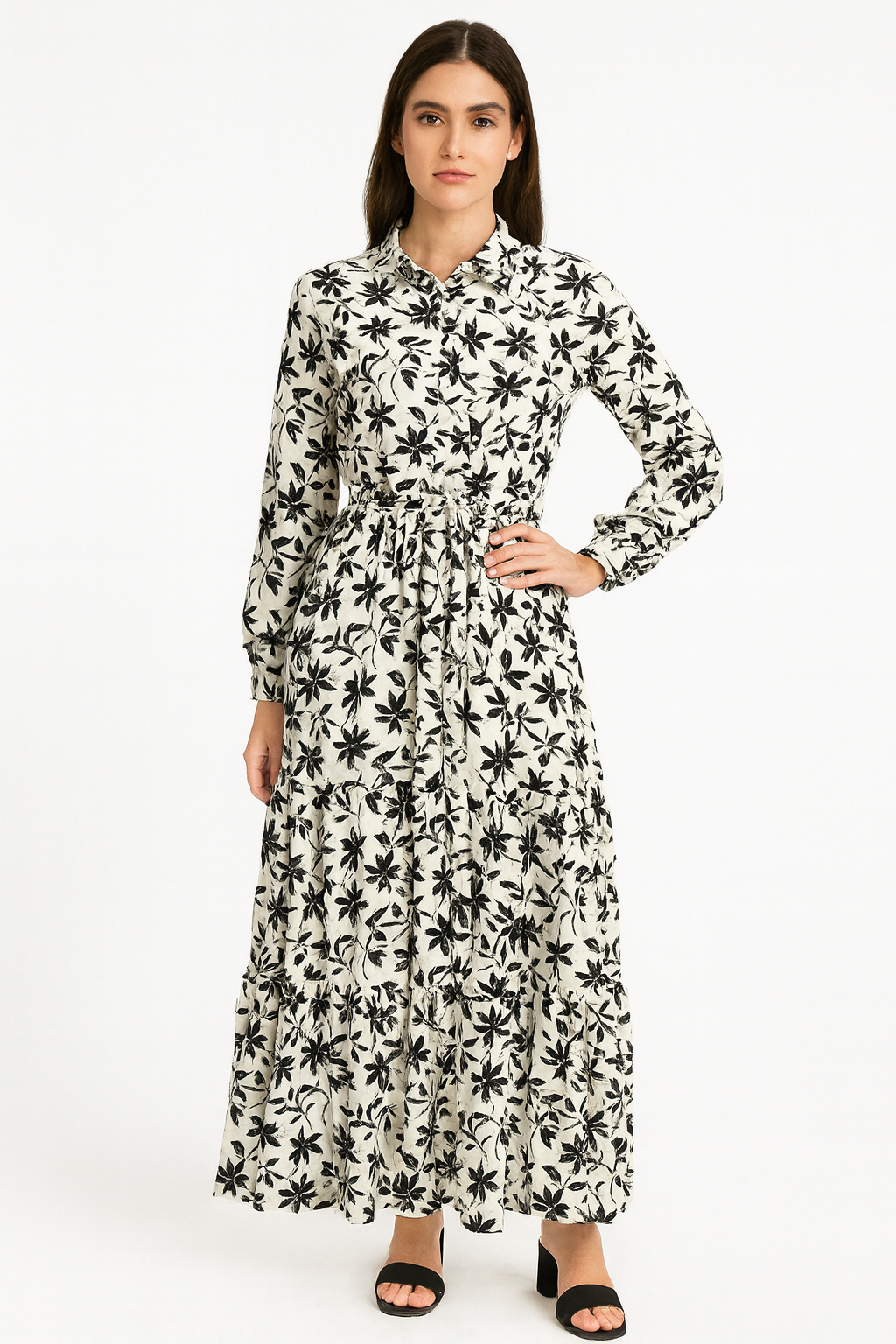 فستان مشجر 570 JUST ME