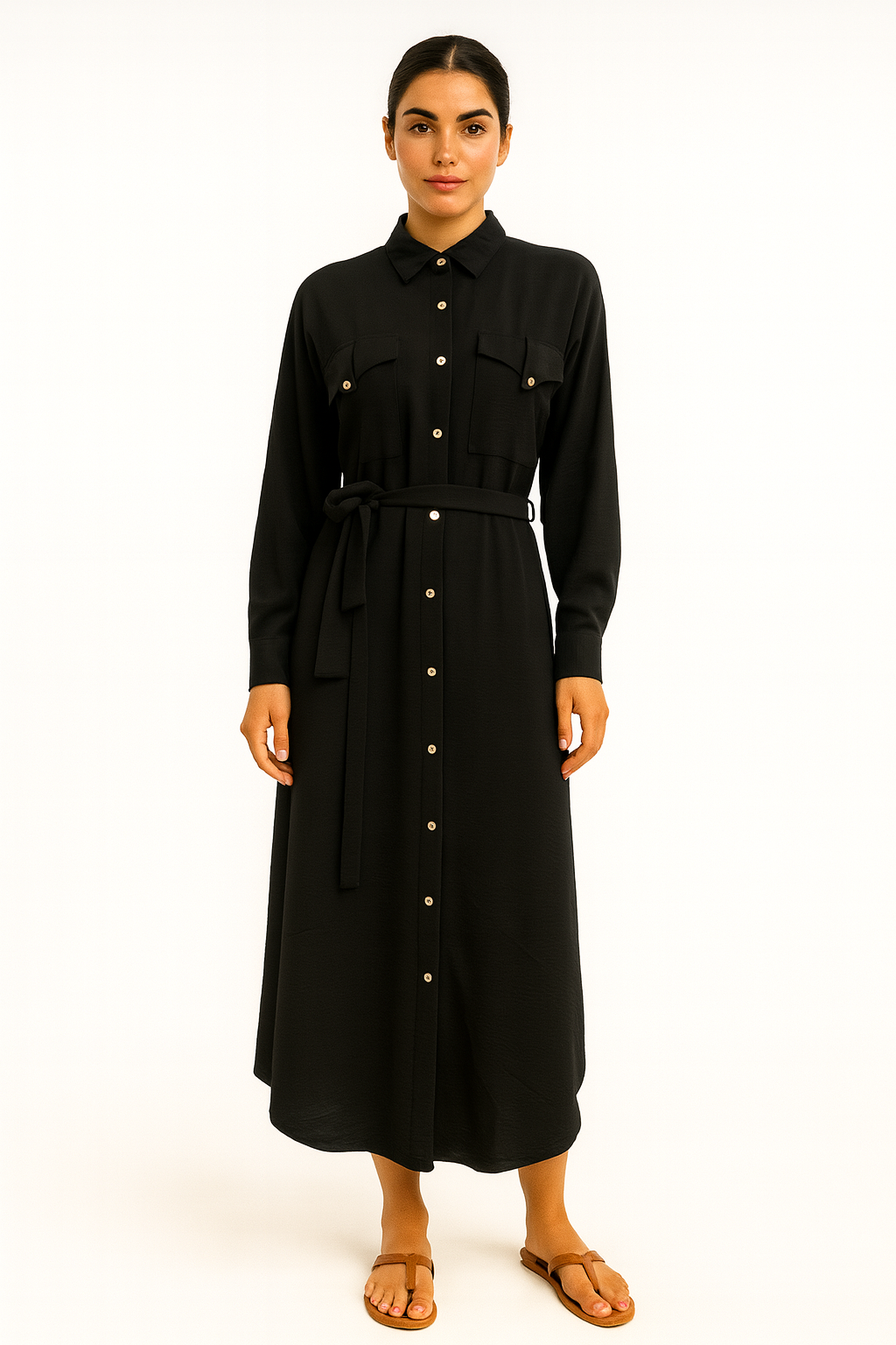 فستان جيب ع الصدر 135 دفلين 