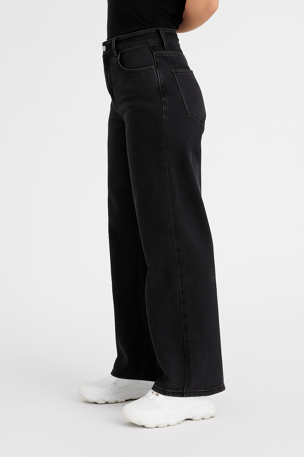 بنطلون وايدليج اسود olivia