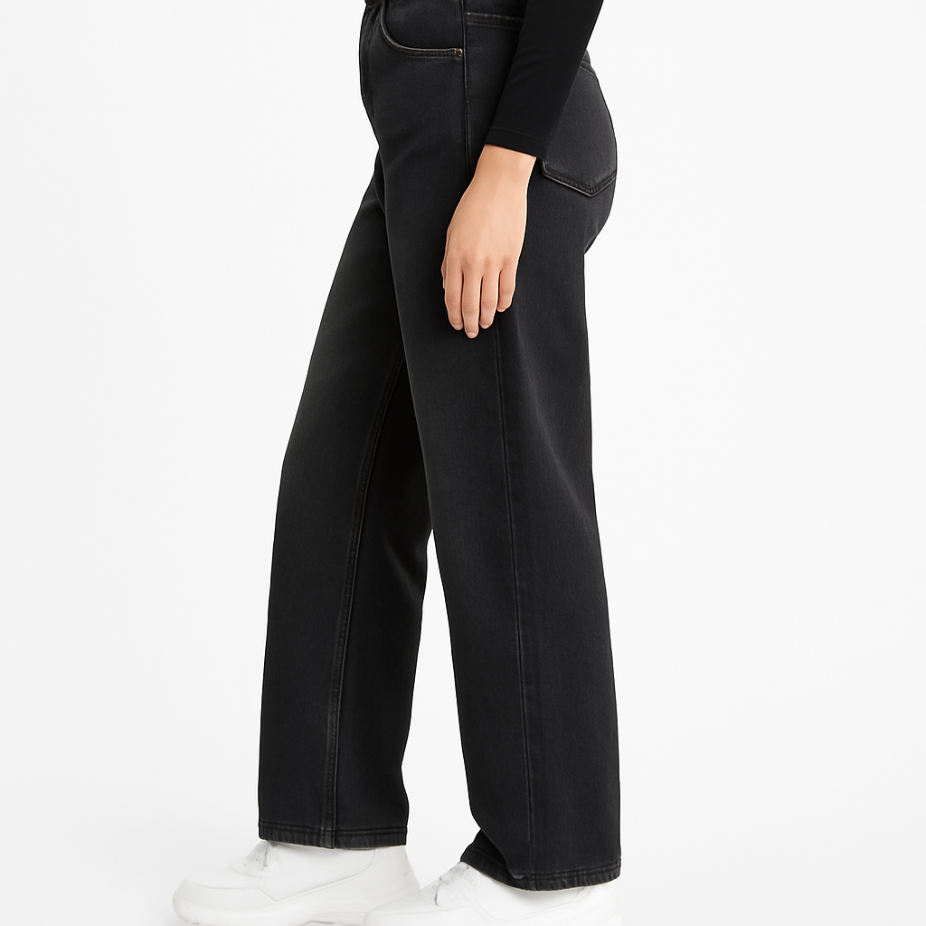 بنطلون وايدليج رمادى غامق olivia